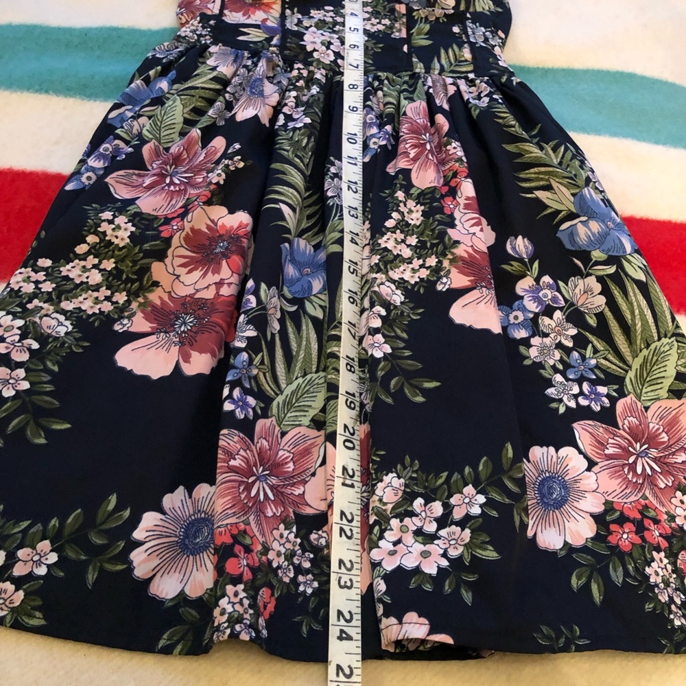 Band of Gypsies Black Floral Sleeveless Corset top Mini Dress XS - Picture 11 of 11